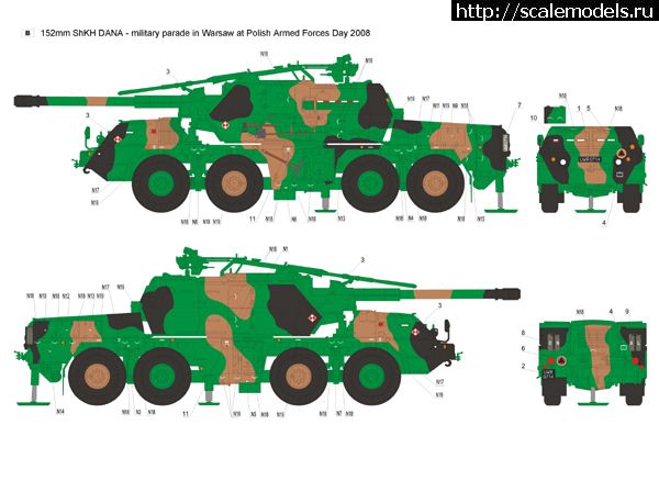 1306567017_35d07inst2m.jpg :  ToRo Model: 1/35 152mm ShKH DANA in Polish service  