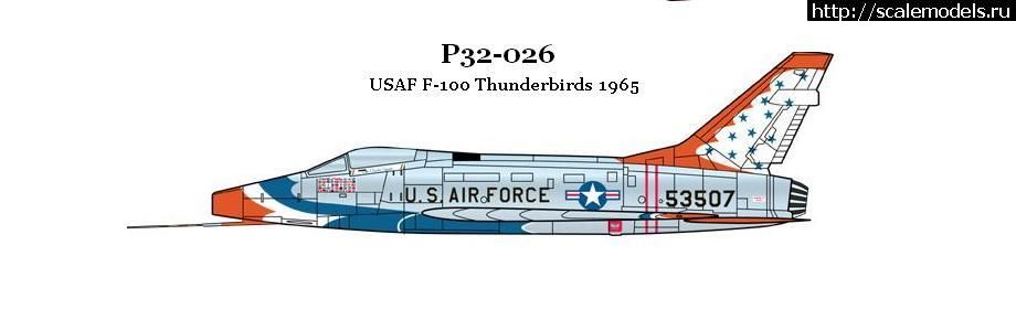 1310554028_p320263.jpg :  CAM Decals:  1/32 F-100D Super Sabre, Thunderbirds, 1965  1967   