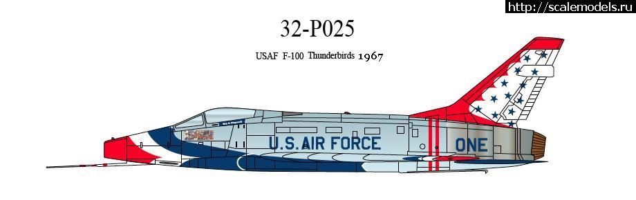 1310554150_p320253.jpg :  CAM Decals:  1/32 F-100D Super Sabre, Thunderbirds, 1965  1967   