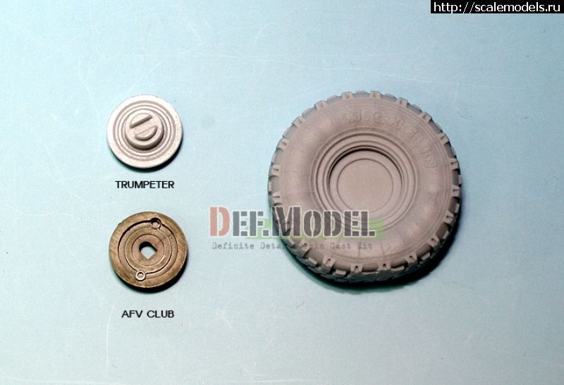 1313660594_dw350105.jpg :  DEF Model: 1/35 Stryker/LAV-III Sagged Wheel set (for AFV Club/Trumpeter)  