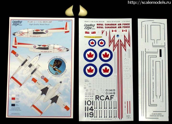 1315999934_72_004.jpg :  Leading Edge Models: 1/72 RCAF C-119 Flying Boxcar Resin/Decal Set  