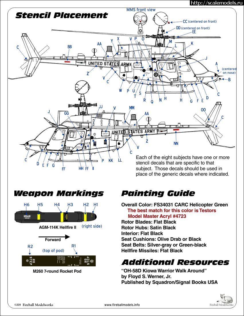 1317214079_fmd20a_4.jpg :  Fireball Modelworks:  1/48 Modern US ARMY OH-58D Kiowa Warriors  