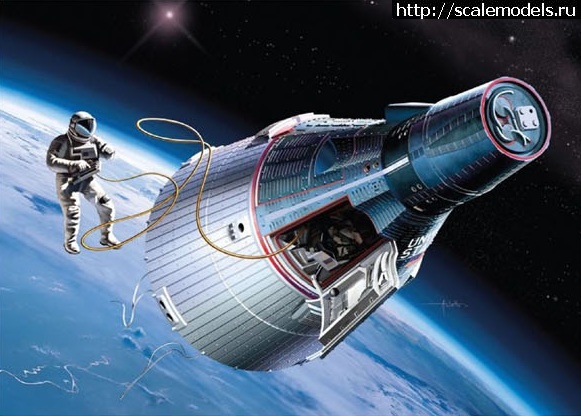 1324302439_3222.jpg :  Dragon: 1/72 Gemini Spacecraft w/Spacewalker  