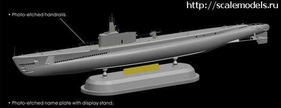 1325071700_l_RCH20001_MFU8.jpg :  Riich.Models: 1/200 USS GATO SS-212 Submarine 1942 with Bonus OS2U Seaplane  