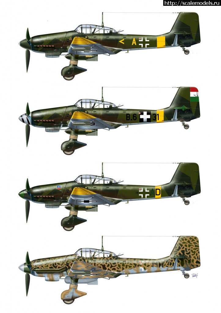 1334560588_2709-PROFILI-A-Colori.jpg :  Italeri: 1/48 Ju-87 D-5 STUKA   