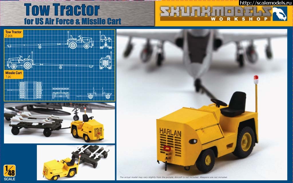 1348632209_hi-PI000000178391.jpg :  SkunkModels WorkShop: 1/48 Tow Tractor for US Air Force & Missile Cart  