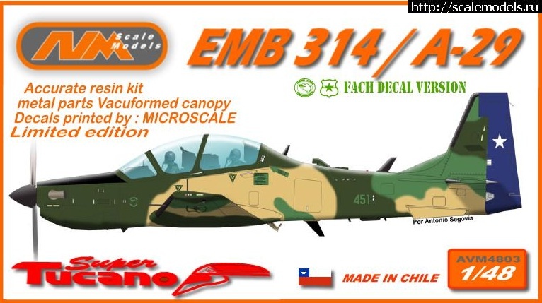 1351494940_444.jpg :  AVM Scale Models: 1/48 Embraer EMB 314/A-29 Super Tucano  