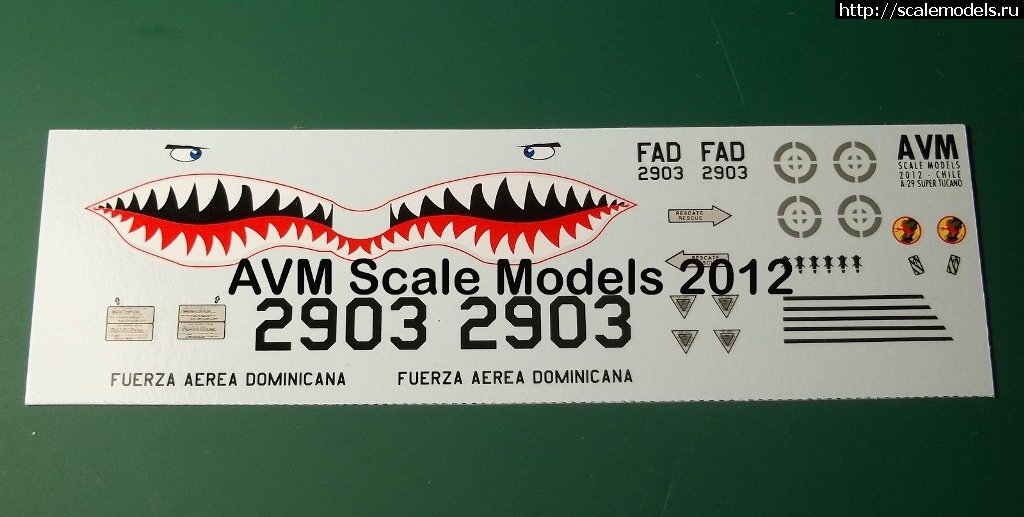1351495651_calcas-Dominicanas-1.jpg :  AVM Scale Models: 1/48 Embraer EMB 314/A-29 Super Tucano  