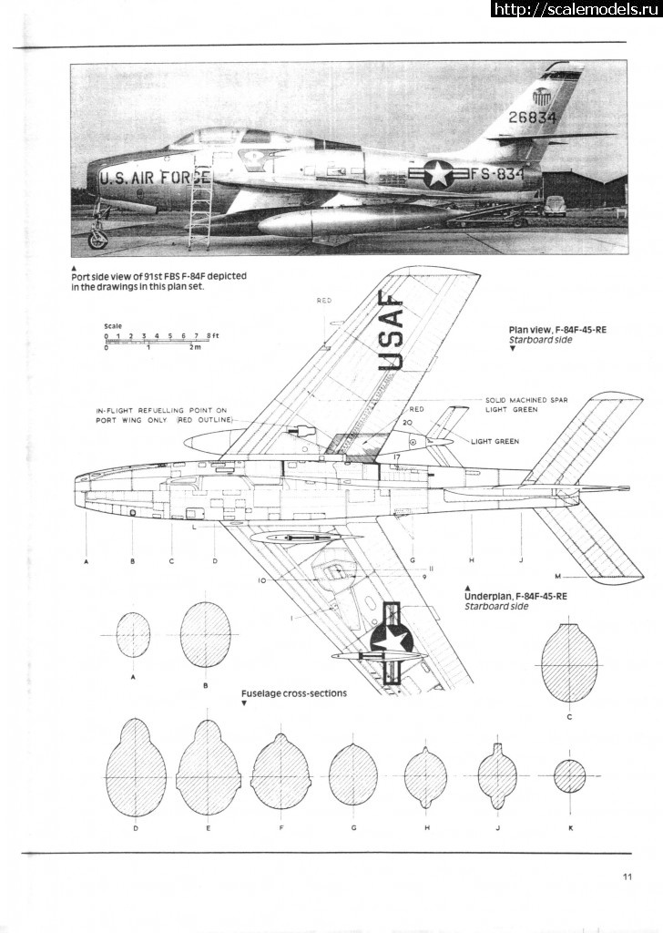 #934434/ 1/48 Kinetic F-84F Thunderstreak 52-6834, 91st FBS, 81st FBW  