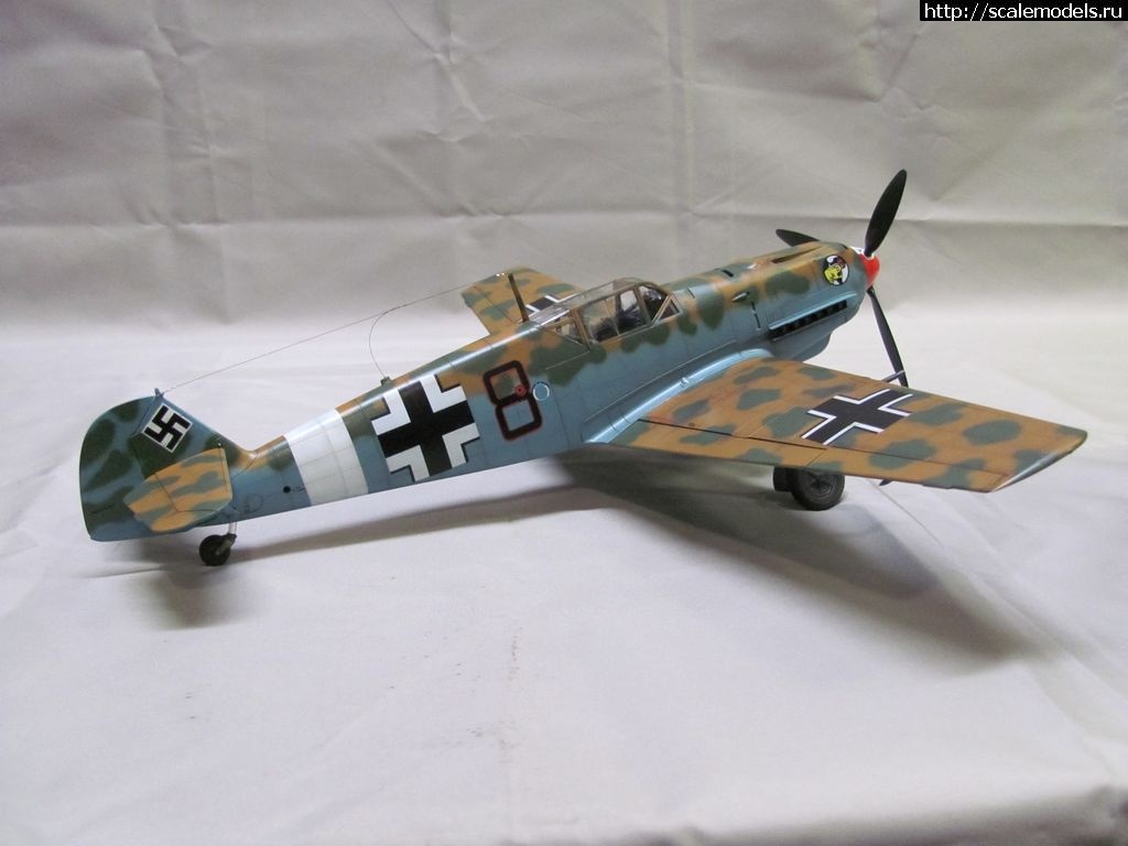 1389008207_IMG_4250.jpg : #961467/ Messerschmitt Bf 109E-4/Trop (1/32, Trumpeter) -   